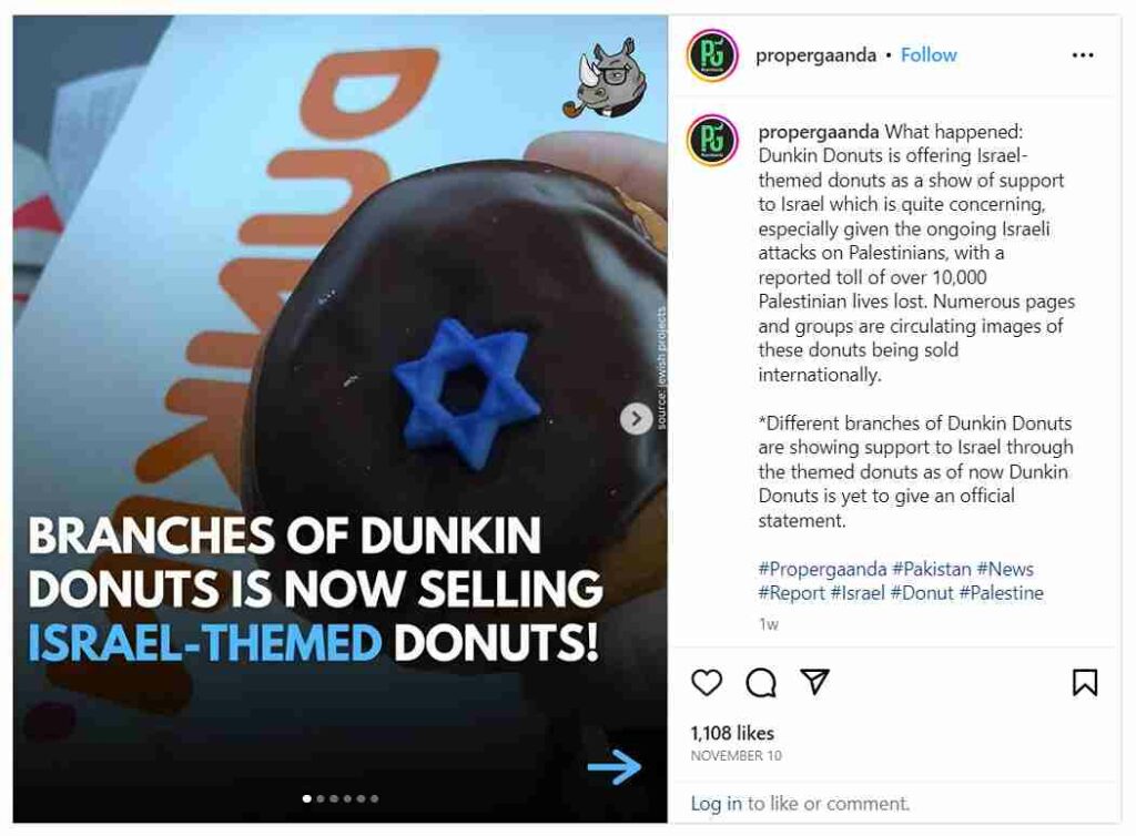 Dunkin’ Donuts and Israel Unveiling Alleged Supportive Connections